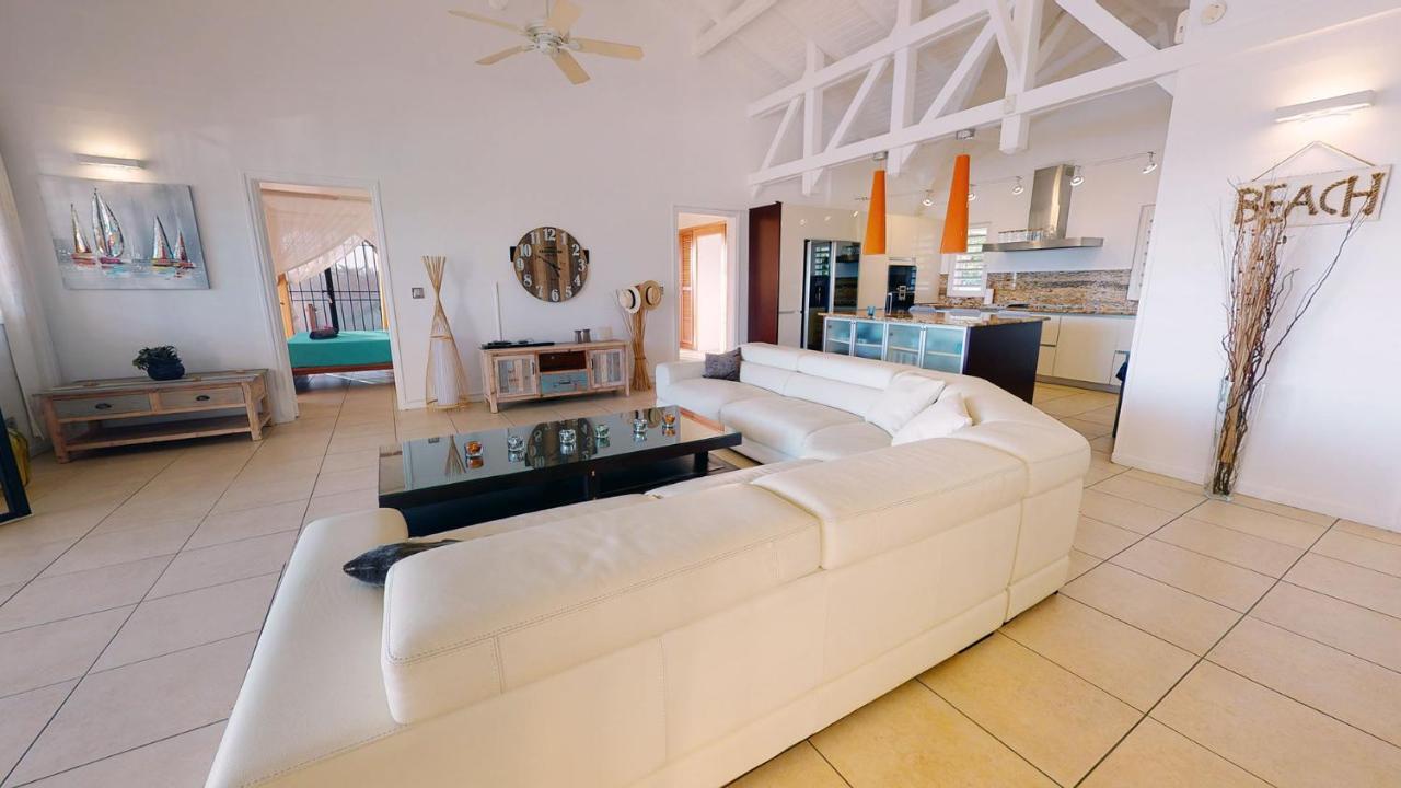 Villa Deluxe L'Hacienda Villa Vue Mer 180 Piscine Jacuzzi Proche Plage Marina Golf Pointe Des Chateaux Et Casino Jardin Clos Voyage Durable サン・フランソワ エクステリア 写真
