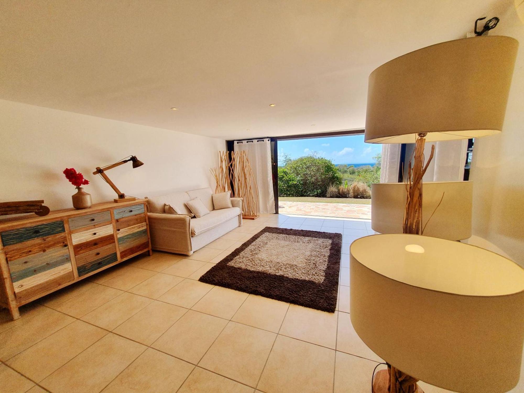Villa Deluxe L'Hacienda Villa Vue Mer 180 Piscine Jacuzzi Proche Plage Marina Golf Pointe Des Chateaux Et Casino Jardin Clos Voyage Durable サン・フランソワ 部屋 写真