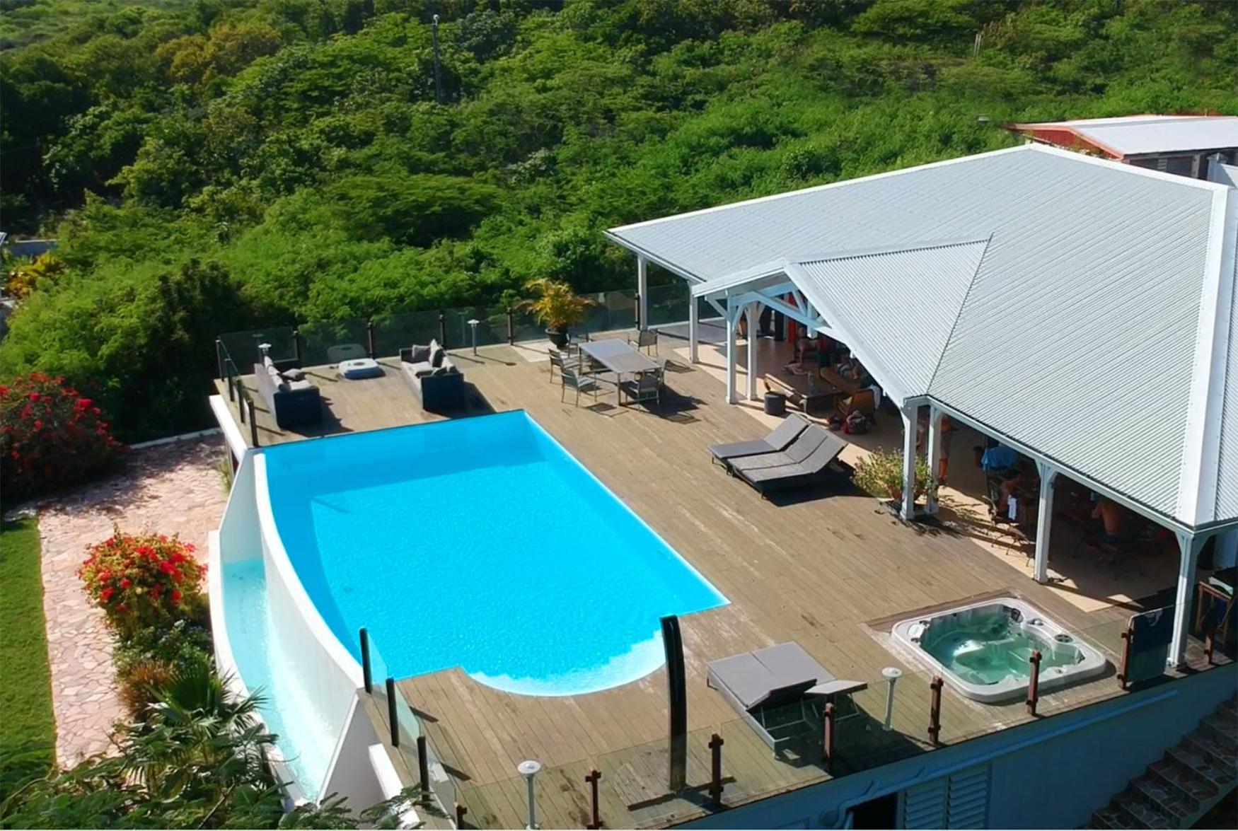 Villa Deluxe L'Hacienda Villa Vue Mer 180 Piscine Jacuzzi Proche Plage Marina Golf Pointe Des Chateaux Et Casino Jardin Clos Voyage Durable サン・フランソワ 部屋 写真