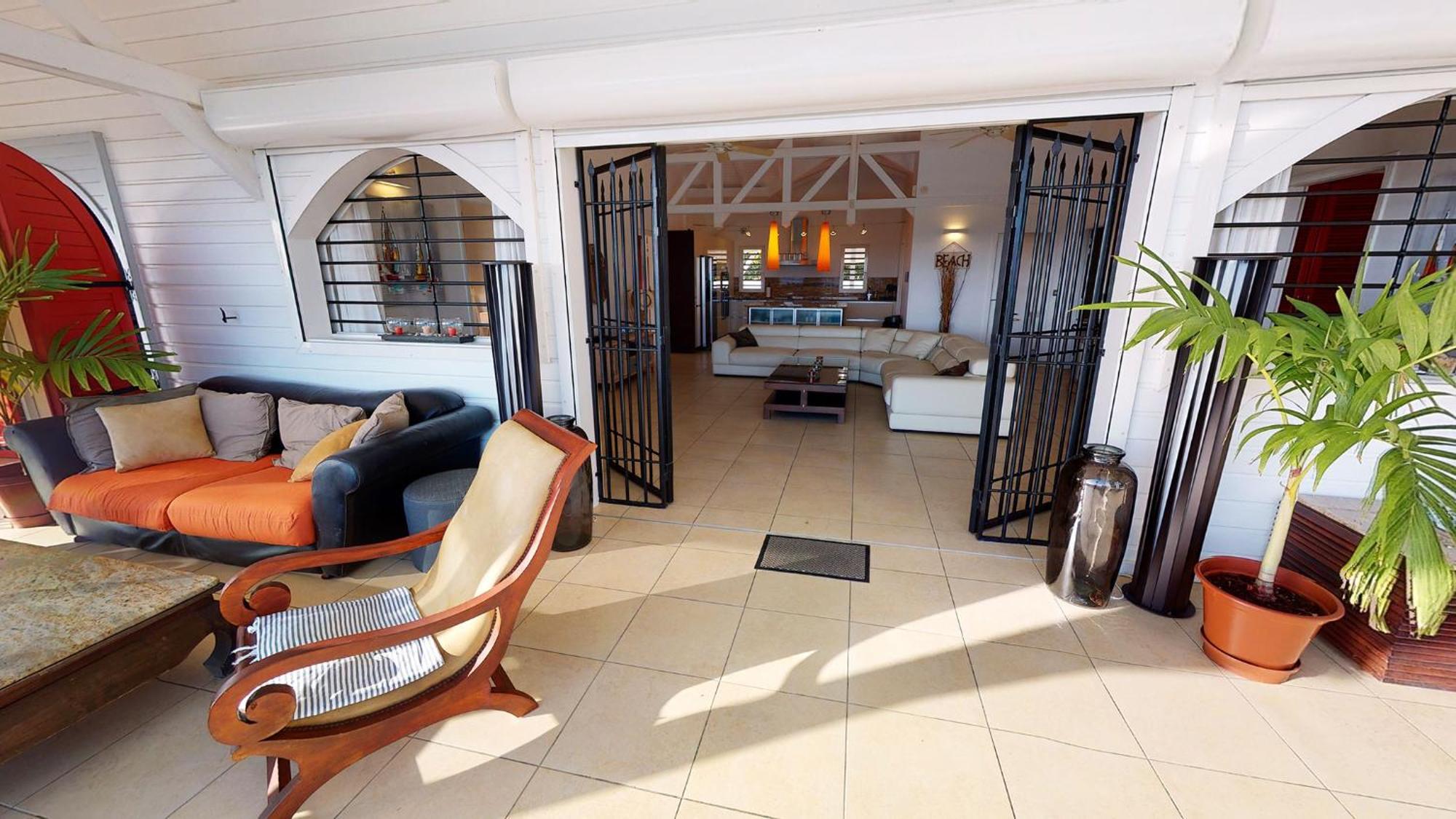 Villa Deluxe L'Hacienda Villa Vue Mer 180 Piscine Jacuzzi Proche Plage Marina Golf Pointe Des Chateaux Et Casino Jardin Clos Voyage Durable サン・フランソワ 部屋 写真
